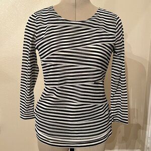 Black & White Striped Top